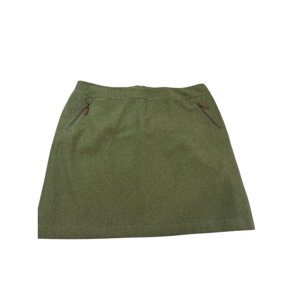 Talbots Women’s Plus Size 20W Wool Blend Green Skirt